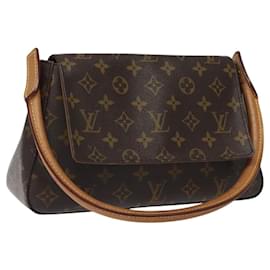 Louis Vuitton-LOUIS VUITTON Monogram Mini Looping Shoulder Bag M51147 LV Auth 116207-Monogram