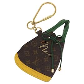Louis Vuitton-LOUIS VUITTON Porte Cles BB Noe Key Holder Green Yellow M66182 LV Auth 116994-Green,Yellow,Monogram