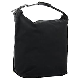 Fendi-FENDI Shoulder Bag Canvas Black Silver Auth bs23719-Black,Silvery