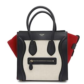 Céline-Celine Handbag Luggage Shopper Micro-Black,Red