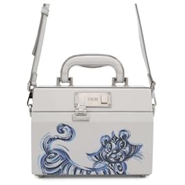 Christian Dior-Christian Dior Handbag Lock Kenny Scharf Collaboration-Brown,Blue