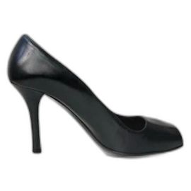 Pompes à talons ouverts noires Prada Noir