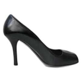 Prada-Prada Black Open-Toe  Heeled Pumps-Black