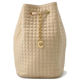 Céline-Celine Backpack C Charm Small 188373-Beige