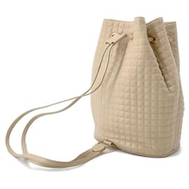 Céline-Celine Backpack C Charm Small 188373-Beige
