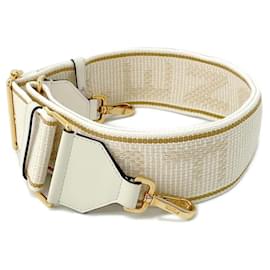 Fendi-Fendi Bandoulière Vous Toile-Marron,Blanc