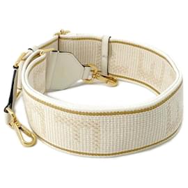 Fendi-Fendi Shoulder Strap You Canvas-Brown,White