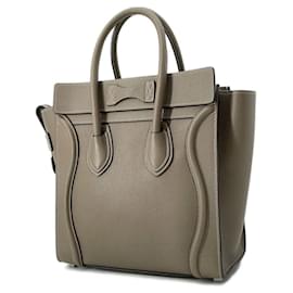 Céline-Celine Handbag Luggage Micro Shopper-Brown