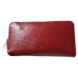 Louis Vuitton-LOUIS VUITTON Epi Zippy Red Wallet-Red
