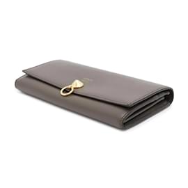Fendi-Fendi Brown Leather Long Wallet-Brown