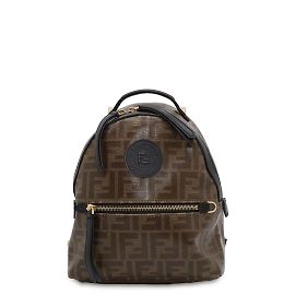 Fendi Rucksack Zucca 8BZ038 Braun Schwarz