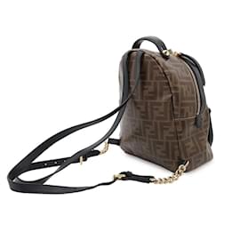 Fendi-Fendi Backpack Zucca 8BZ038-Brown,Black