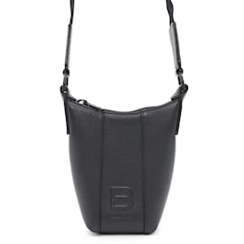 Balenciaga-Sac à main en cuir Hourglass de Balenciaga-Noir