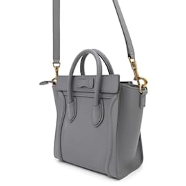 Céline-Celine Handbag Luggage Nano Shopper-Brown