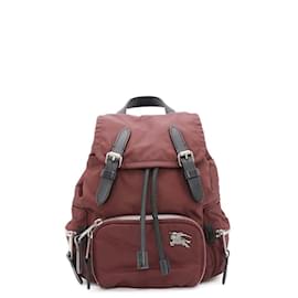 Burberry-Burberry Nylon Backpack in Bordeaux-Dark red