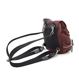 Burberry-Burberry Nylon Backpack in Bordeaux-Dark red