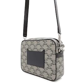 Céline-Celine Triomphe Small Shoulder Bag-Black,Beige