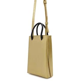 Balenciaga-Sac à épaule en cuir doré Balenciaga-Doré