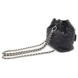 Chanel-Chanel Black Lambskin Backpack-Black