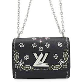 Louis Vuitton-Louis Vuitton Epi Paisley Twist MM Shoulder Bag-Black