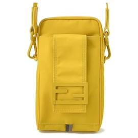 Fendi-Fendi Phone Holder Baguette Pouch-Yellow
