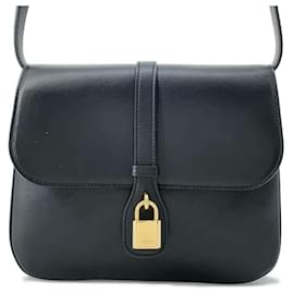 Céline-Celine Taboo Medium Shoulder Bag-Black