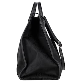 Gucci-Gucci Large Off The Grid Tote Bag in Black Nylon-Black