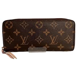 Louis Vuitton-Louis Vuitton Monogram Portefeuille Clemence Long Wallet-Pink,Monogram