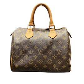 Louis Vuitton-Louis Vuitton Monogram Speedy 25 Handbag-Brown,Monogram