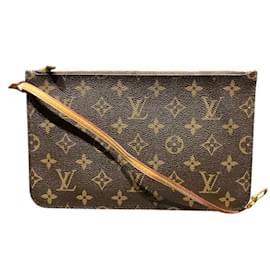 Louis Vuitton-Louis Vuitton Monogram Neverfull GM Pouch-Brown,Monogram