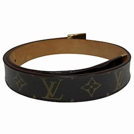 Louis Vuitton-Louis Vuitton Monogram Santur Carre M6801 Men's Belt-Brown,Monogram