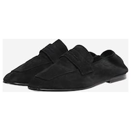 Autre Marque-Black suede loafers - size EU 37-Black