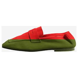 Autre Marque-Red suede loafers - size EU 37-Red