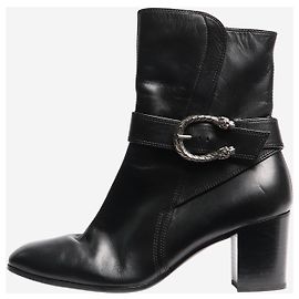Gucci Black ankle boots with Dionysus buckle - size EU 39 (UK 6) Black