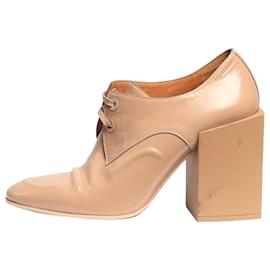 Balenciaga-Neutral patent block heels - size EU 39 (UK 6)-Other