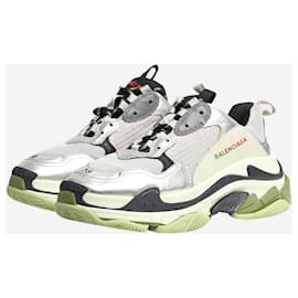 Balenciaga-Baskets Triple S argent - taille EU 38-Autre