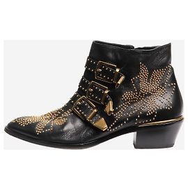 Chloé Stivaletti neri con borchie - taglia EU 38.5 (UK 5.5) Nero