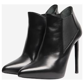 Saint Laurent-Black ankle boots - size EU 39 (UK 6)-Black