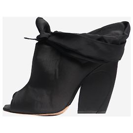 Dior Schwarze Satin-High Heels mit Schnürung - Größe EU 38,5 Schwarz