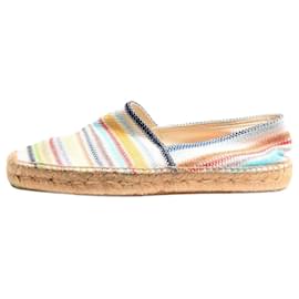 Missoni-Espadrilles en lurex rayées multicolores - taille EU 41-Multicolore
