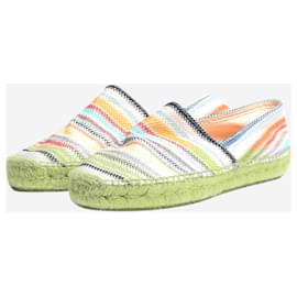 Missoni-Espadrilles en lurex rayées multicolores - taille EU 41-Multicolore