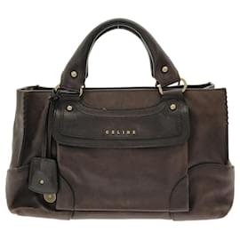 Céline-Celine Boogie Bag in Brown Leather-Brown