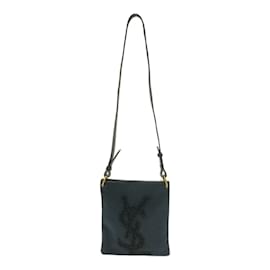 Yves Saint Laurent-Yves Saint Laurent Kahala Shoulder Bag-Black
