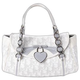 Dior Monogram Romantique Trotter Bag Grey Beige