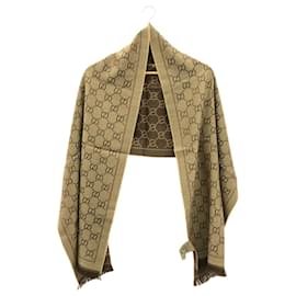 Gucci-Gucci Brown Wool Stole-Brown