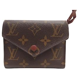 Louis Vuitton-LOUIS VUITTON VICTORINE MONOGRAM CANVAS WALLET M41938-Brown