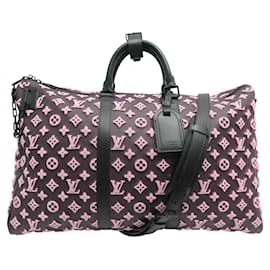 Louis Vuitton-NEW LOUIS VUITTON KEEPALL TRIANGLE 50 MONOGRAM M45069 TRAVEL BAG-Brown