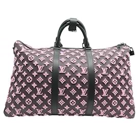 Louis Vuitton-NEW LOUIS VUITTON KEEPALL TRIANGLE 50 MONOGRAM M45069 TRAVEL BAG-Brown