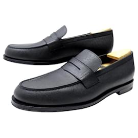 Louis Vuitton-LOUIS VUITTON SHOES SORBONNE LOAFERS 1A2BUH 11 45 BLACK LEATHER-Black