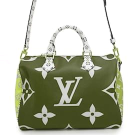 Louis Vuitton-Louis Vuitton Monogram Giant Speedy Bandouliere 30 NM Handbag-Red